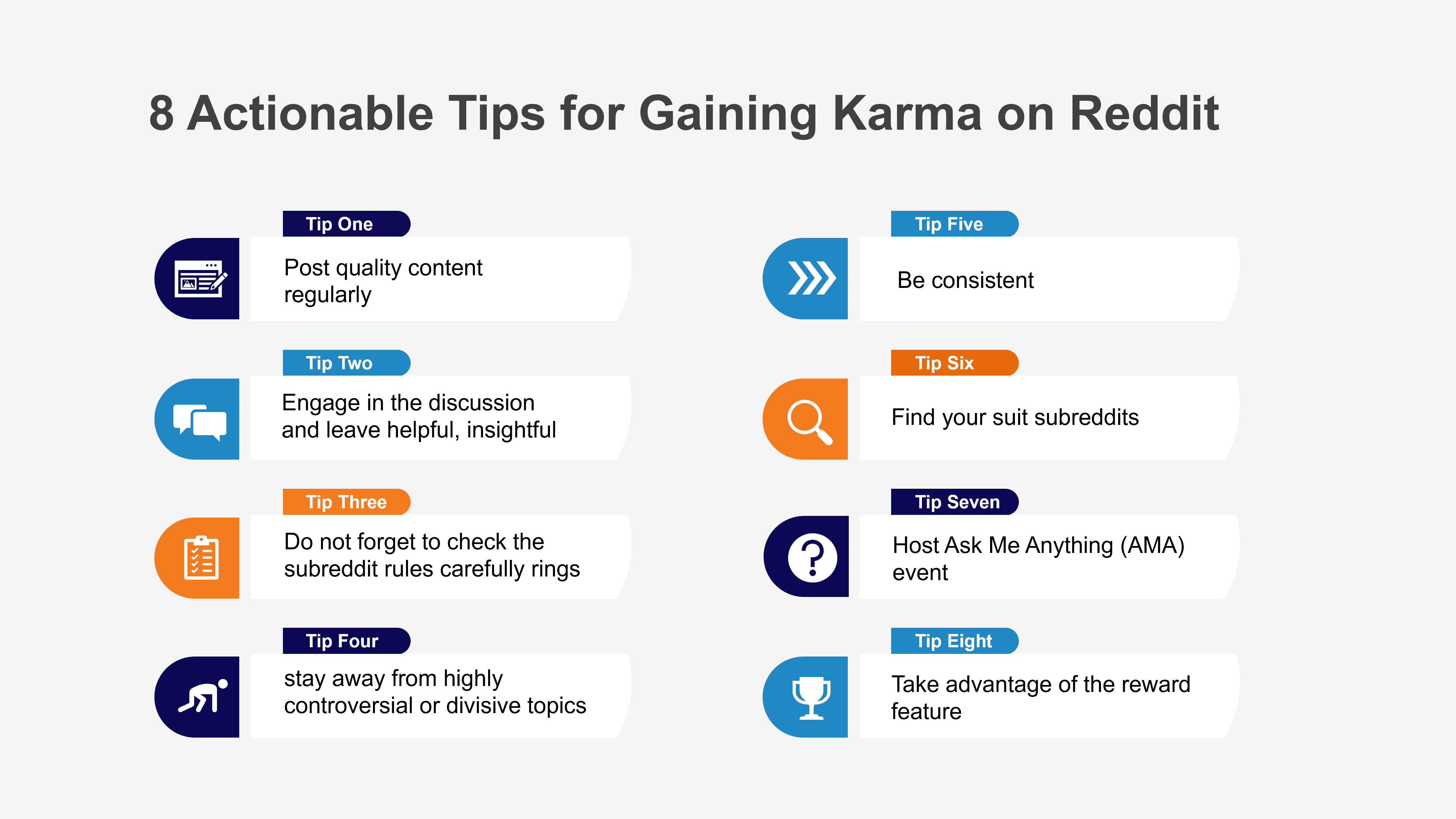 8 actionable tips for gaining karma on reddit