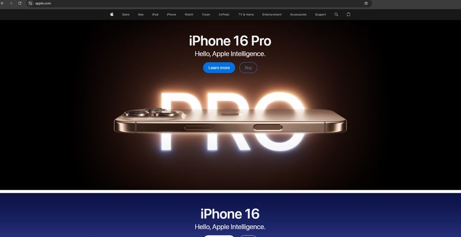 Apple.com Screenshot