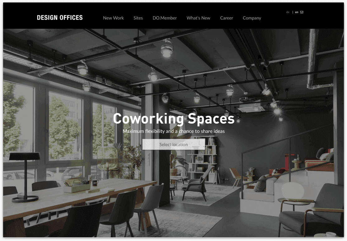 Design Offices Landing page