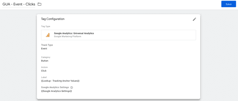 GTM UI - Tag configuration