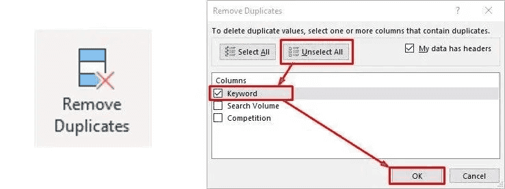 Keyword number calculation 6