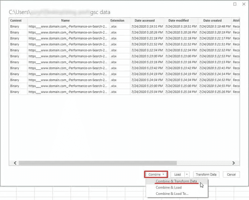 Keyword Sheet - Combine and transform data