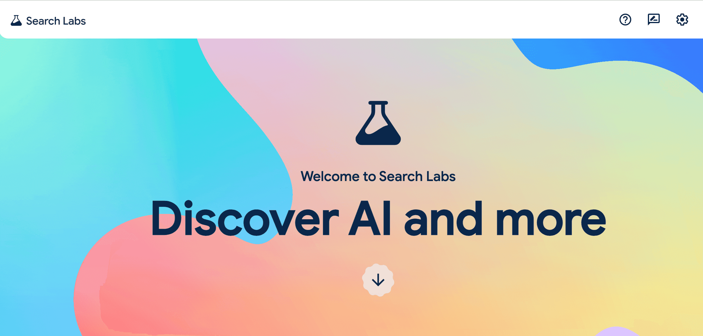 Search Labs Landing page