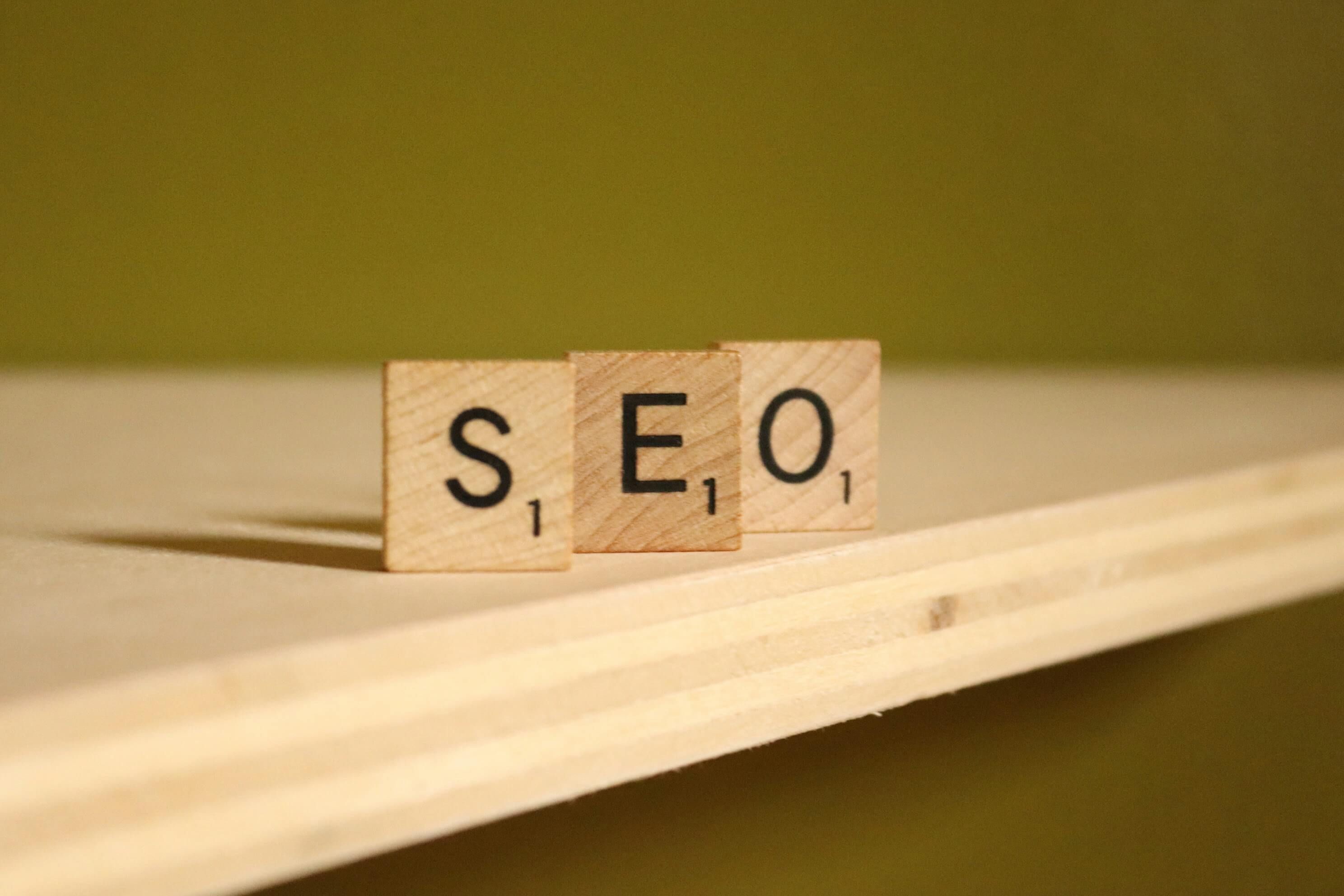 SEO Scrubble letters image