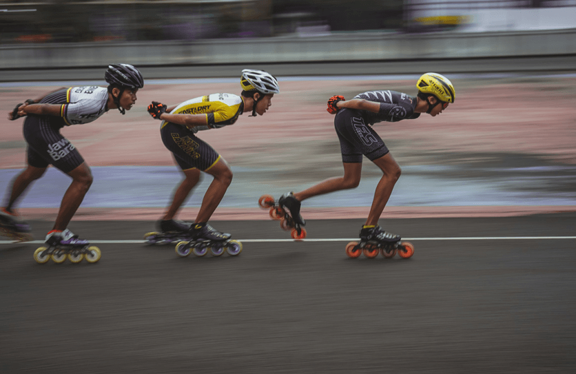 Runners on fast skates